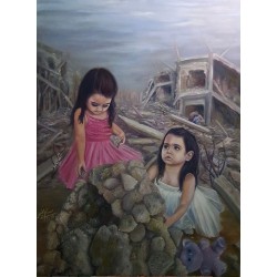 A house of rubble by Isam Mekhamer, iRiwaq Virtual Art Gallery